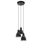 Sort industri pendler lampe metal, Lavinio