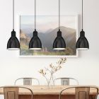 Sort industri pendler lampe metal, Lavinio