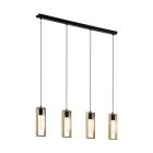Træ pendel lampe brun, Elroy