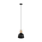 Sort retro pendler lampe metal, Aditya