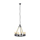 Sort retro pendler lampe metal, Admir