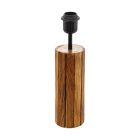 Træ bordlampe brun, Jayvano, med brytare