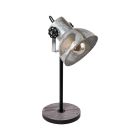 Træ bordlampe brun, Angelina, med brytare