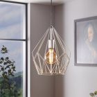 Sølv industri pendler lampe metal, Acri