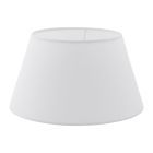 Landlig lampeskærm Noah Textile White