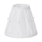 Hvid rustik lampeskærm stof, Noah