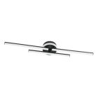 Sort design plafond plast, Vidya, 20W, 4000K LED, 3 trins lysdæmper