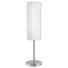 Nikkel bordlampe glas, Ciuda, med brytare