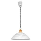 Hvid klassisk pendler lampe glas, Brandon