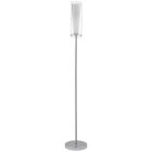 Krom design gulv lampe glas, Barceno, med brytare