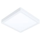 Hvid smart loftlampe plast, Geraldo, 16,5W, varm til kold hvid justerbar LED, IP44
