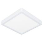 Hvid loftlampe badeværelse plast, Geraldo, 17W, 3000K LED, IP44