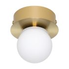 Guld modern loftlampe stål, Escha, 3,3W, 3000K LED