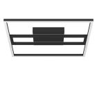 Sort modern smart loftlampe aluminium, Cecilia, 21W, varm til kold hvid justerbar LED