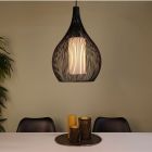 Sort industri pendler lampe glas, Maritima