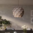 Grå design pendler lampe træ, Latoya