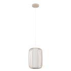 Beige industri pendler lampe aluminium, Safira