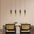 Guld modern pendler lampe aluminium, Aloysius