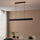 Sort modern smart pendler lampe aluminium, Andrew, 19W, varm til kold hvid justerbar LED