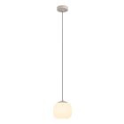 Taupe pendler lampe glas, Claudia
