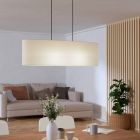 Sort modern pendler lampe stof, Siham