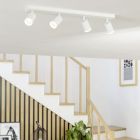 Hvid modern smart loftlampe aluminium, Mayke, 3,7W, RGBW LED