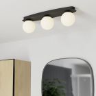 Sort modern loftlampe stål, Cornee, 4,2W, 2700K LED, IP44