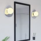 Krom modern væglampe stål, Cornee, 4,2W, 2700K LED, IP44