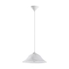 Hvid pendler lampe glas, Anouar