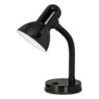 Sort skrivebordslampe plast, Granza, med brytare