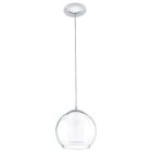 Krom design pendler lampe glas, Silvijn