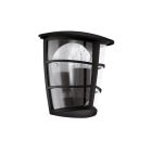 Sort modern udendørslampe plast, Inas, IP44