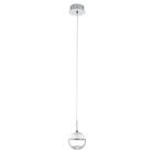 Krom design pendler lampe glas, Jorg, 5W, 3000K LED