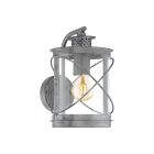 Sølv udendørslampe plast, Alisia, IP44