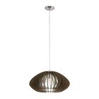 Brun rustik pendler lampe træ, Bergama