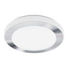 Krom loftlampe plast, Amina, 16W, 3000K LED, IP44