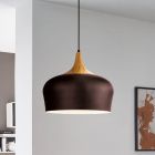 Brun modern pendler lampe metal, Annemarije