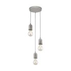 Beton pendler lampe grå, Antoni