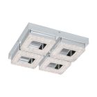 Krom modern væglampe plast, Arjo, 4W, 3000K LED