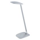 Sølv modern skrivebordslampe plast, Arslan, 5W, 4000K LED, med beröringsdimmer