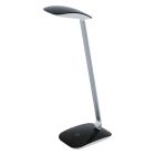 Sort modern skrivebordslampe plast, Arslan, 5W, 4000K LED, med beröringsdimmer
