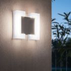 Nikkel udendørslampe plast, Bartel, IP44