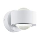 Hvid up down væglampe glas, Beerd, 3W, 3000K LED