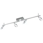 Krom modern loftspot aluminium, Madelinde, 3W, 3000K LED