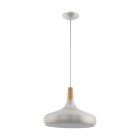 Sølv pendler lampe stål, Tjebbe