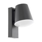 Antracit modern udendørslampe metal, Aiden, IP44