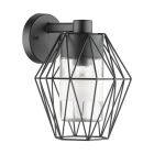 Sort industri udendørslampe metal, Stan, IP44