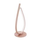 Guld design bordlampe aluminium, Josef, 14W, 3000K LED, med brytare