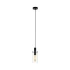 Sort modern pendler lampe glas, Jovanni