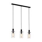 Sort modern pendler lampe glas, Jovanni